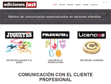 Tablet Screenshot of edicionesjust.com